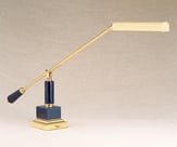 PIANO LAMP BRASS-BLACK MARBLE BASE